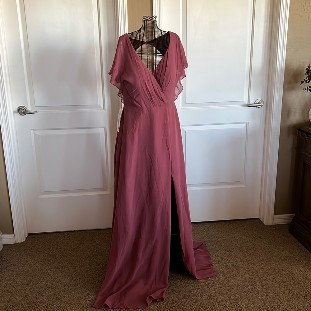 Azazie, Desert Rose color, size 10